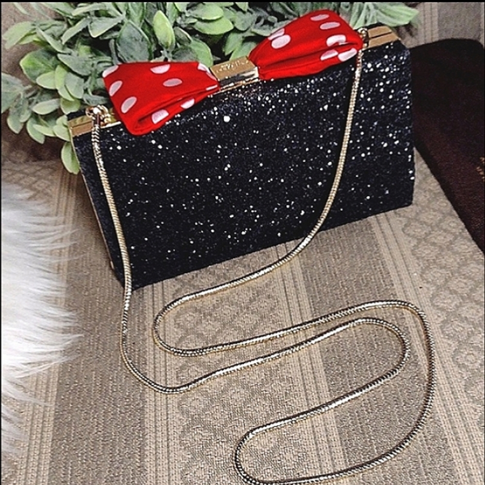 Kate Spade X Disney Minnie Mouse Glitter Party Box Bag - Picture 16 of 16